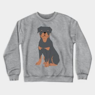 Rottweiler Dog Illustration Crewneck Sweatshirt